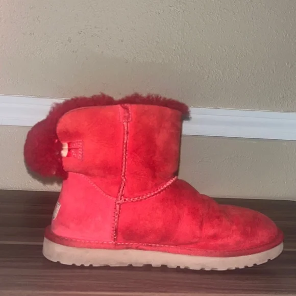 UGG Women's Vibrant Red Winter Boots - Picture 3 of 16